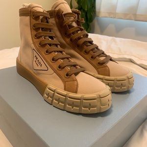 Brand New Prada Gabardine High-Tops